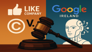 Court case between Like Company and Google Ireland over AI-generated press content and copyright